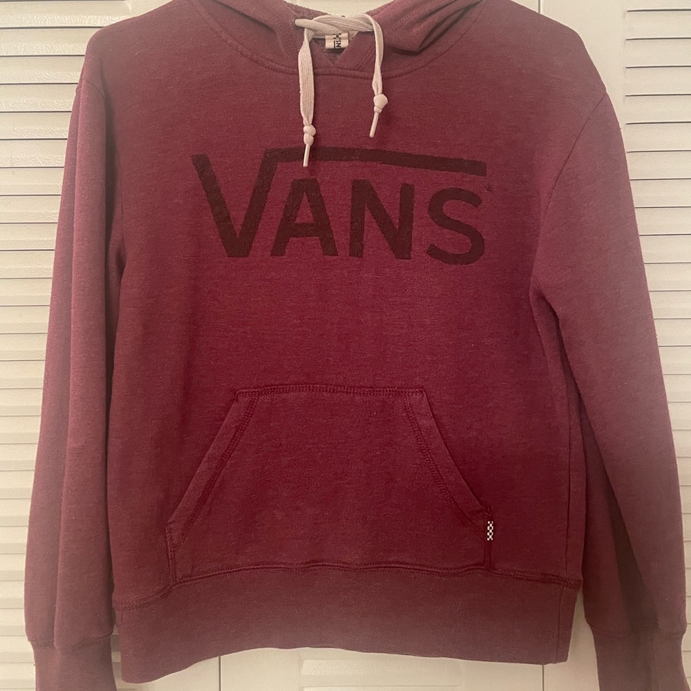 Vans wine colored hoodie